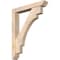 Ekena Millwork Merced Slat Smooth Bracket w/ Offset Brace, Douglas Fir, 5 1/2"W x 34"D x 42"H BKT0604X34X42MRC06SDF - alternate 1